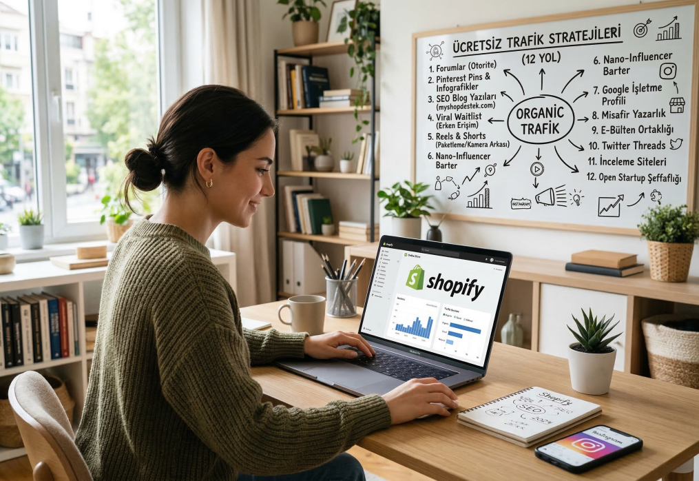 Shopify Mağazanıza Ücretsiz Trafik Çekmenin 12 Aykırı Yolu